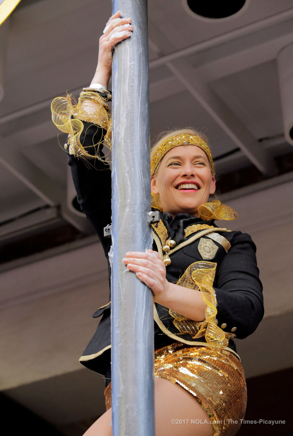 Only on Bourbon Street: Greasing of the Poles for Mardi Gras